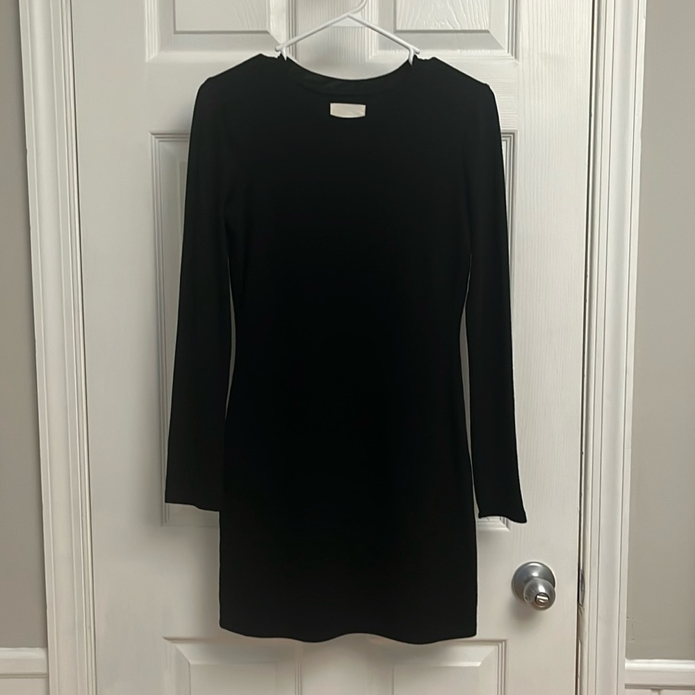 Nordstrom BLQ knit dress black S